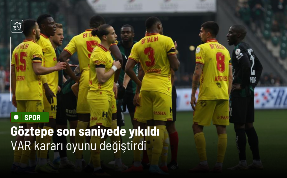 Göztepe son saniyede yıkıldı: VAR kararı oyunu değiştirdi
