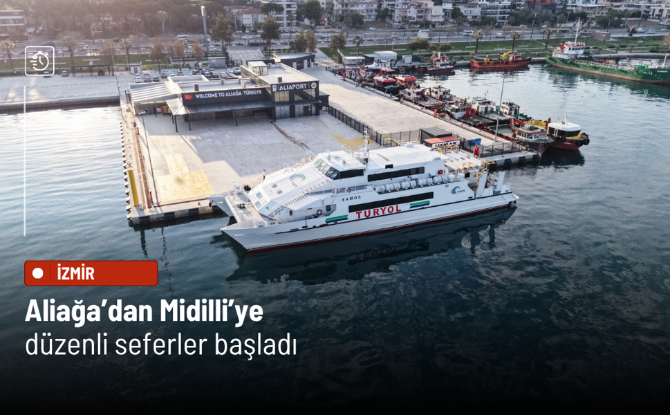 Aliağa’dan Midilli’ye düzenli seferler başladı