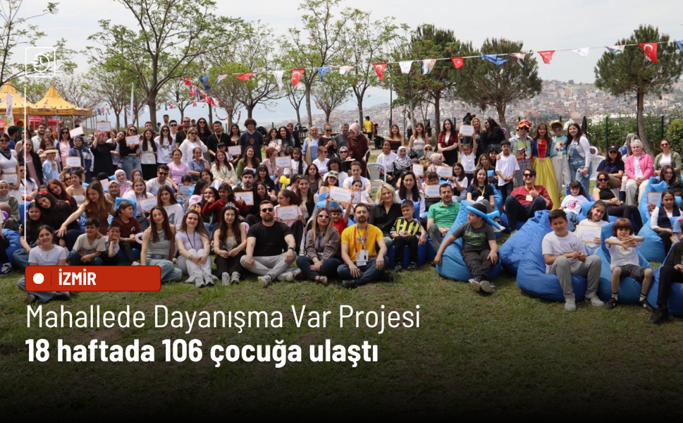 Mahallede Dayanışma Var Projesi 18 haftada 106 çocuğa ulaştı