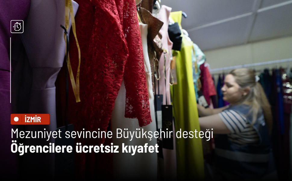 Mezuniyet sevincine Büyükşehir desteği: Öğrencilere ücretsiz kıyafet