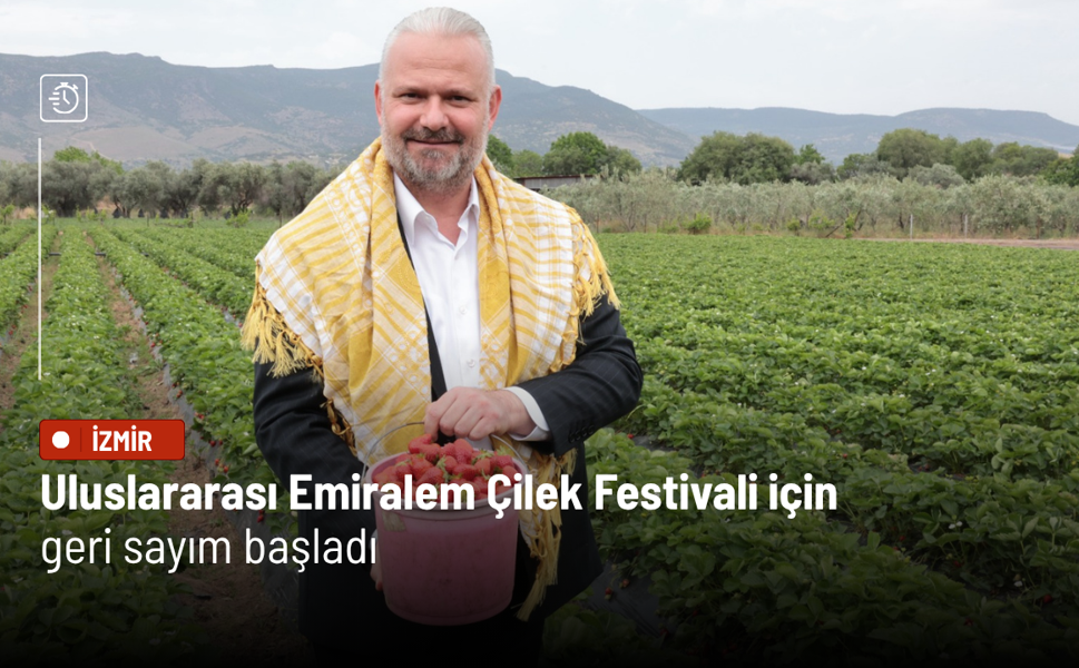 Uluslararası Emiralem Çilek Festivali için geri sayım başladı
