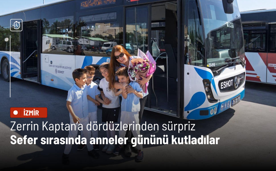 Zerrin Kaptan’a dördüzlerinden sürpriz: Sefer sırasında anneler gününü kutladılar