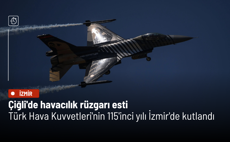 Çiğli'de havacılık rüzgarı esti: Türk Hava Kuvvetleri'nin 115'inci yılı İzmir'de kutlanıyor