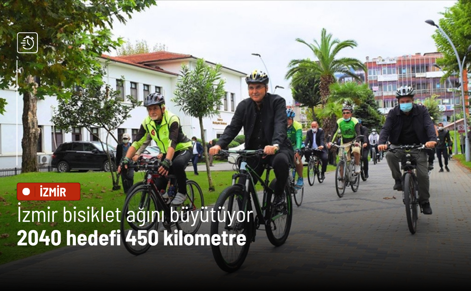 İzmir bisiklet ağını büyütüyor: 2040 hedefi 450 kilometre