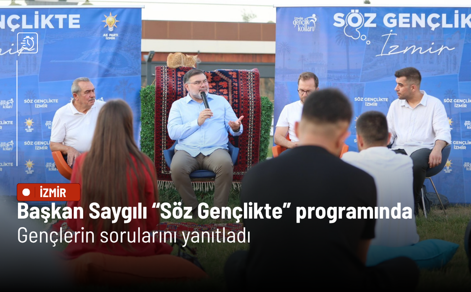 Başkan Saygılı “Söz Gençlikte” programında gençlerle buluştu