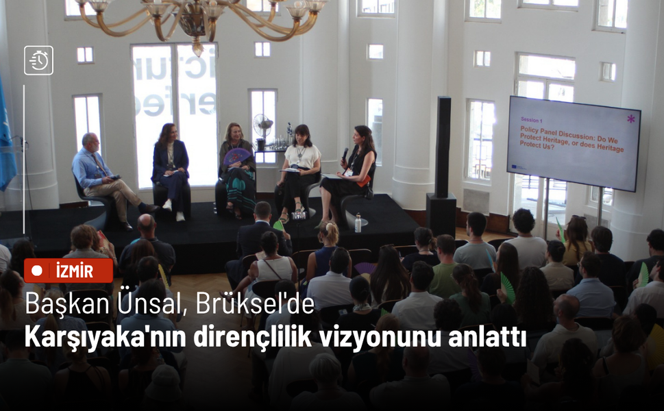 Başkan Ünsal, Brüksel'de Karşıyaka'nın dirençlilik vizyonunu anlattı