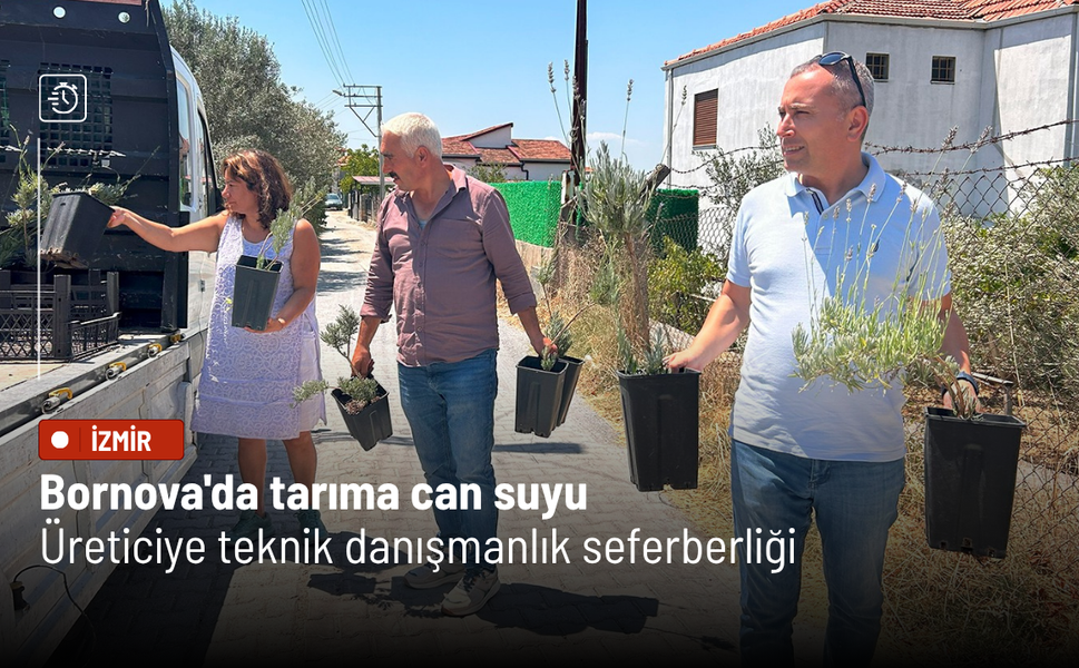 Bornova'da tarıma can suyu: Üreticiye tam destek ve teknik danışmanlık seferberliği
