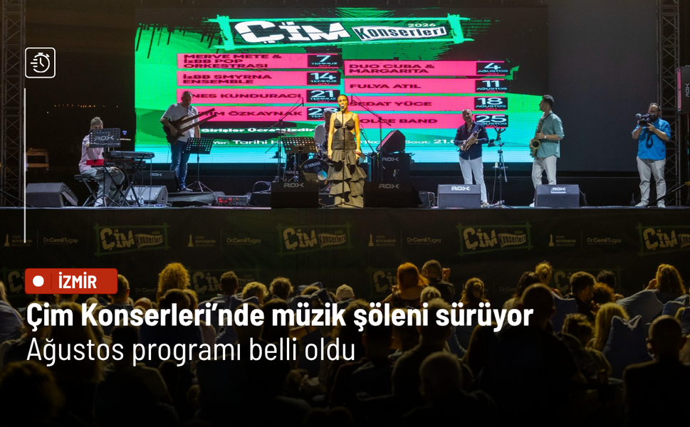 Çim Konserleri’nde müzik şöleni sürüyor: Ağustos programı belli oldu