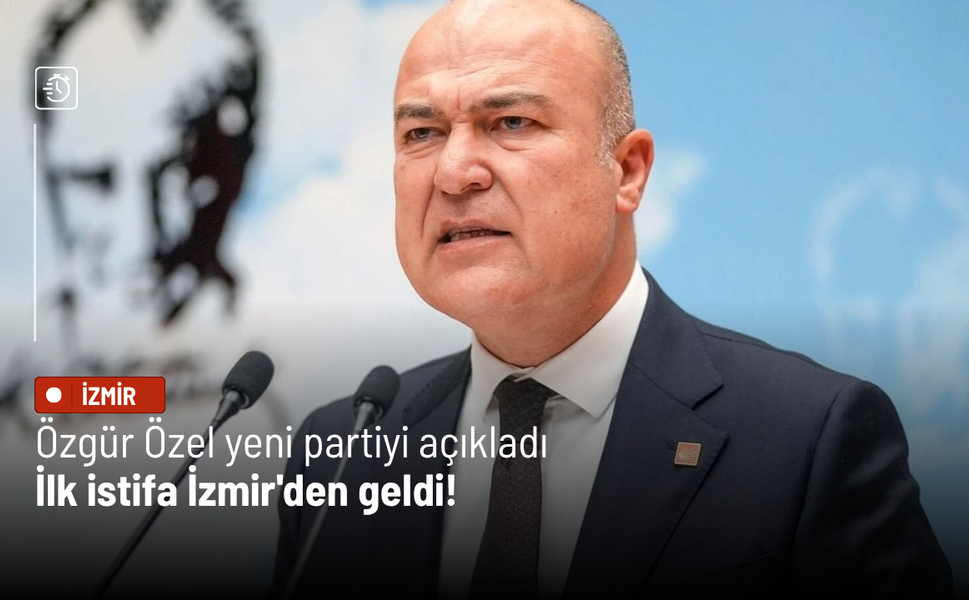 Özgür Özel yeni partiyi açıkladı: İlk istifa İzmir'den geldi!