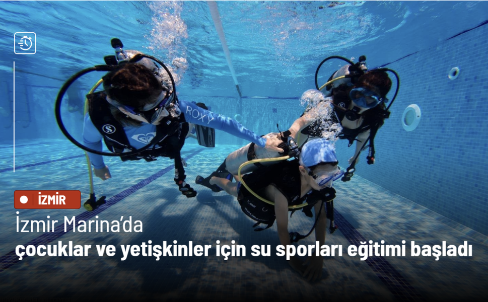 İzmir Marina’da çocuklar ve yetişkinler için su sporları eğitimi başladı