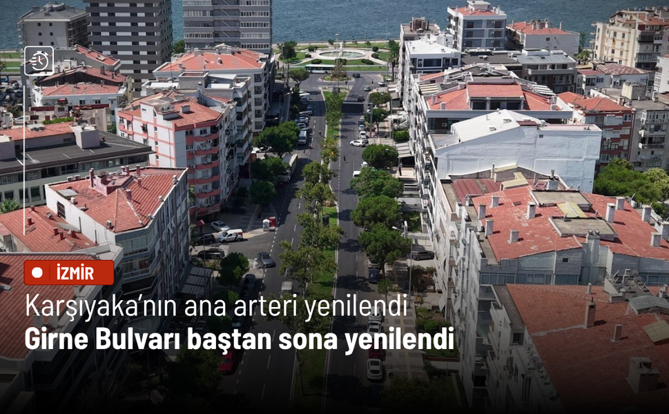 Karşıyaka’nın ana arteri yenilendi: Girne Bulvarı baştan sona yenilendi