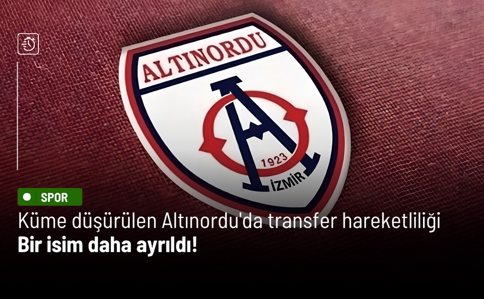 Küme düşürülen Altınordu'da transfer hareketliliği: Bir isim daha ayrıldı!