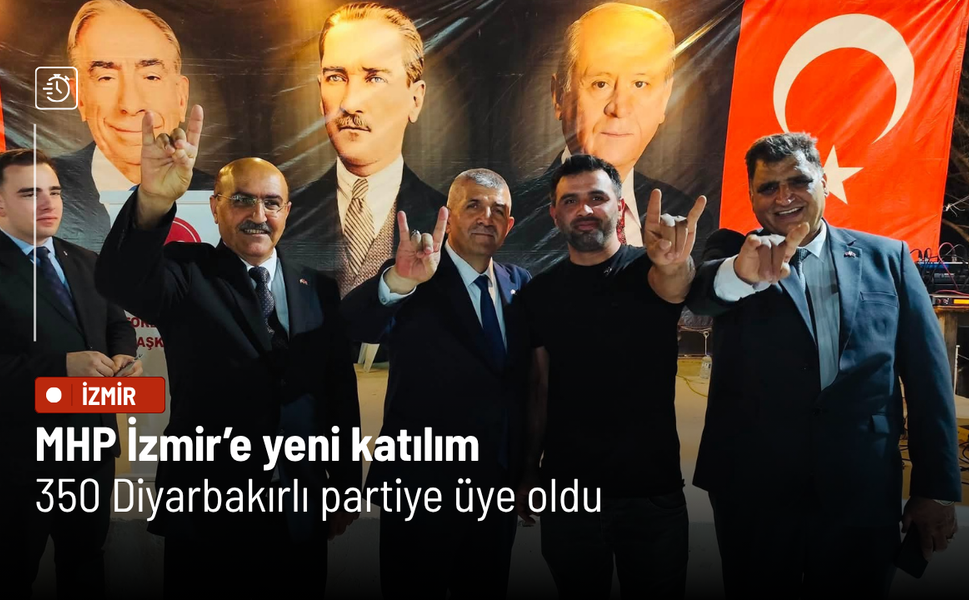MHP İzmir’de yeni katılım dalgası! 350 Diyarbakırlı partiye üye oldu