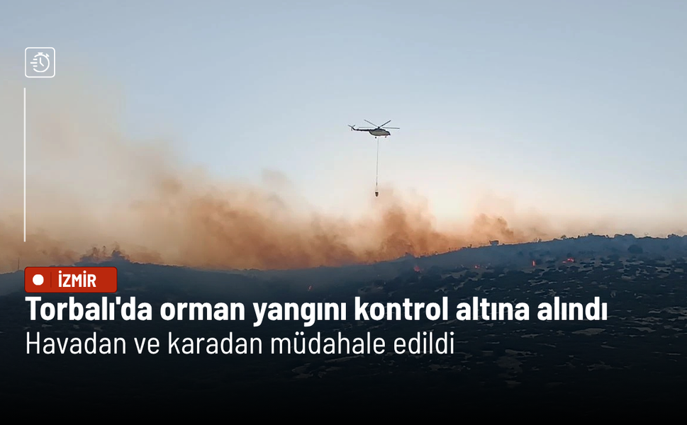 Torbalı'da orman yangını kontrol altına alındı: Havadan ve karadan müdahale edildi