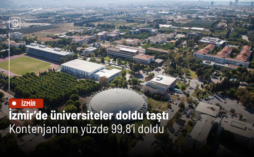 İzmir’de üniversiteler doldu taştı: Kontenjanların yüzde 99,8’i doldu