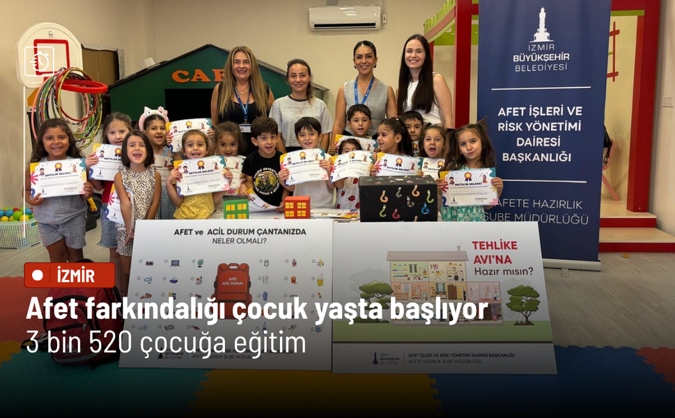 Afet farkındalığı çocuk yaşta başlıyor: 3 bin 520 çocuğa eğitim