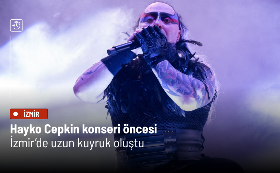 Hayko Cepkin konseri öncesi İzmir’de uzun kuyruk oluştu