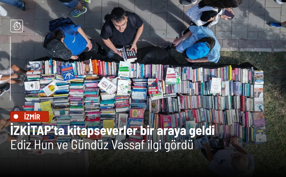İZKİTAP’ta kitapseverler bir araya geldi: Ediz Hun ve Gündüz Vassaf ilgi gördü