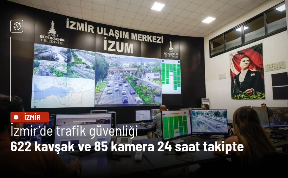 İzmir’de trafik alarmı: 622 kavşak ve 85 kamera 24 saat takipte