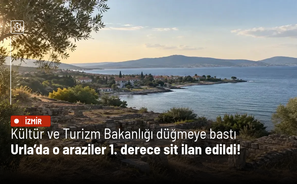 Urla Gülbahçe’de bazı parseller 1. derece arkeolojik sit ilan edildi