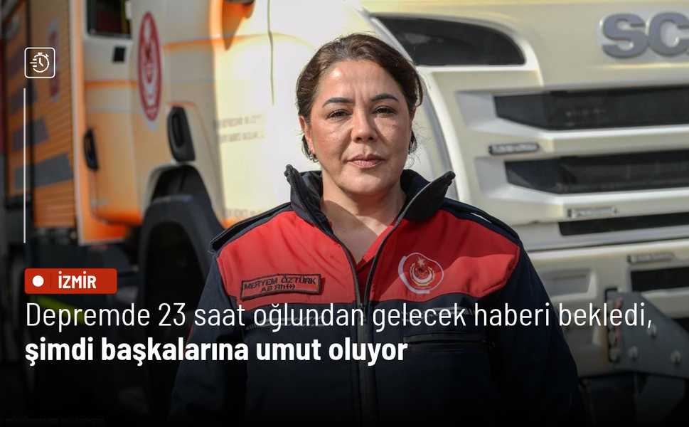 Depremde 23 saat oğlundan gelecek haberi bekledi, şimdi başkalarına umut oluyor
