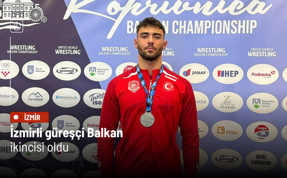 İzmirli güreşçi Balkan ikincisi oldu
