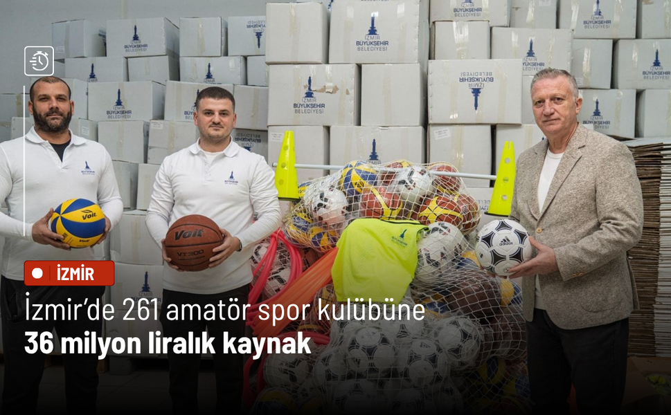 İzmir’de 261 amatör spor kulübüne 36 milyon liralık kaynak