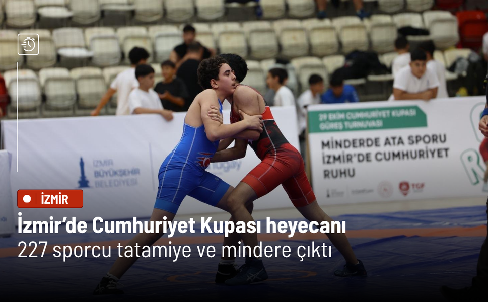İzmir’de Cumhuriyet Kupası heyecanı: 227 sporcu tatamiye ve mindere çıktı