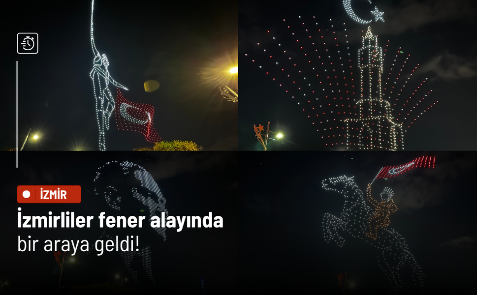 İzmirliler fener alayında bir araya geldi!
