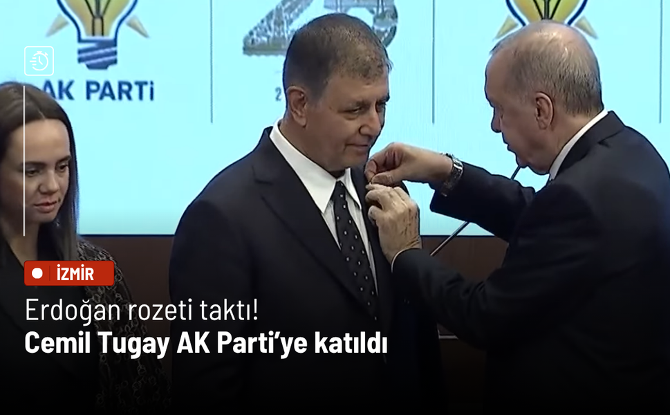 Erdoğan rozeti taktı! Cemil Tugay AK Parti’ye katıldı