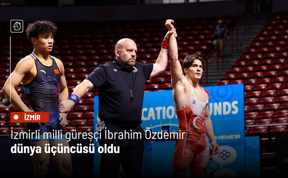 İzmirli milli güreşçi İbrahim Özdemir dünya üçüncüsü oldu