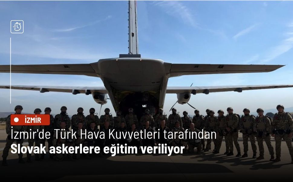 İzmir'de Türk Hava Kuvvetleri tarafından, Slovak askerlere eğitim veriliyor