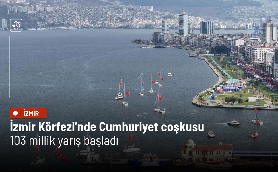 İzmir Körfezi’nde Cumhuriyet coşkusu: 103 millik yarış başladı
