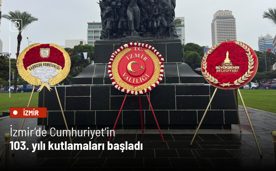 İzmir’de Cumhuriyet’in 103. yılı kutlamaları başladı