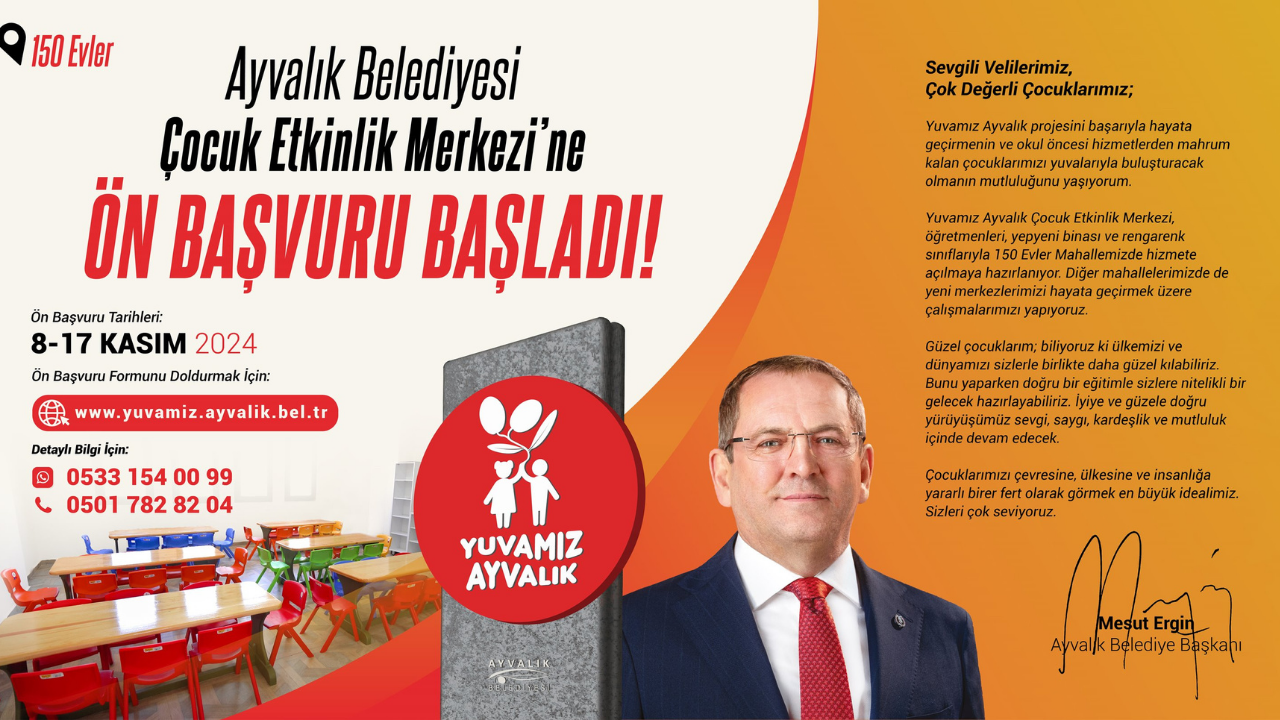 Ayvalık'ta Ilk Kreş Heyecanı Yuvamız Ayvalık Açılıyor!1 (1)