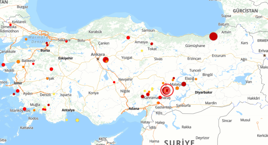 Deprem Harita-1