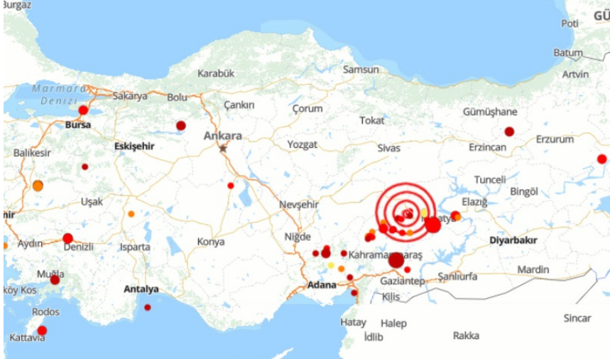 Deprem Harita