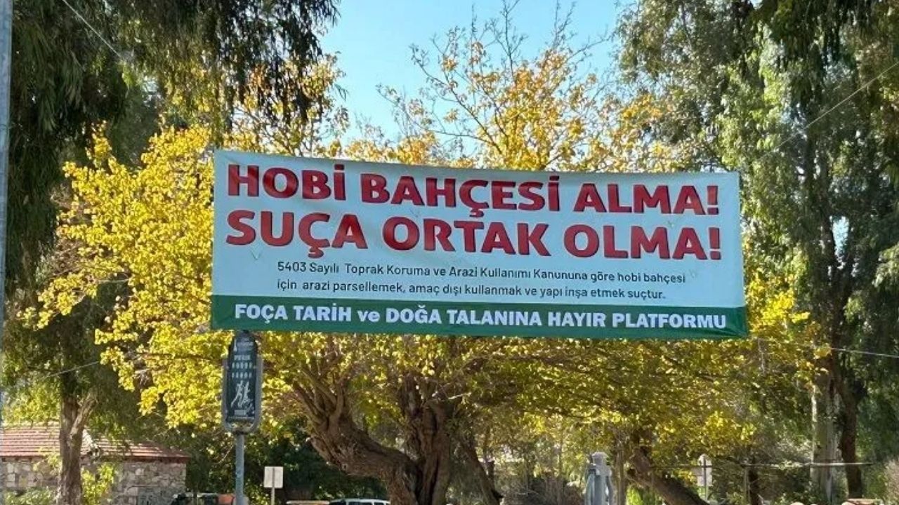 Foça’da Tarım Arazilerinin Hobi Bahçesi Adı Altında Yapılaşmaya Açılmasına Tepki