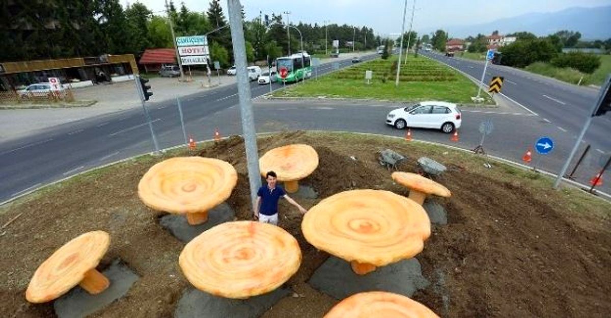 Gölköy Kavşağındaki Kanlıca Mantarı Heykeli