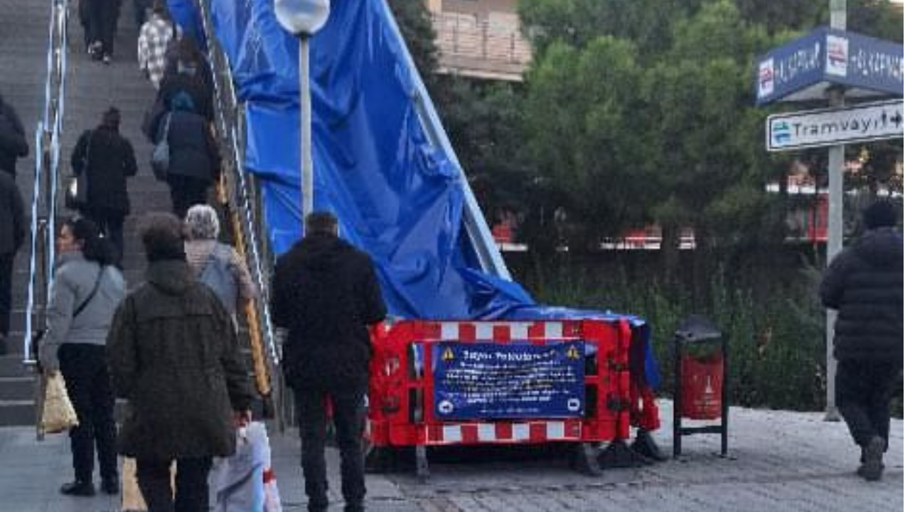 Halkapınar Aktarma Merkezi’nde Yürüyen Merdiven Mağduriyeti! (1)