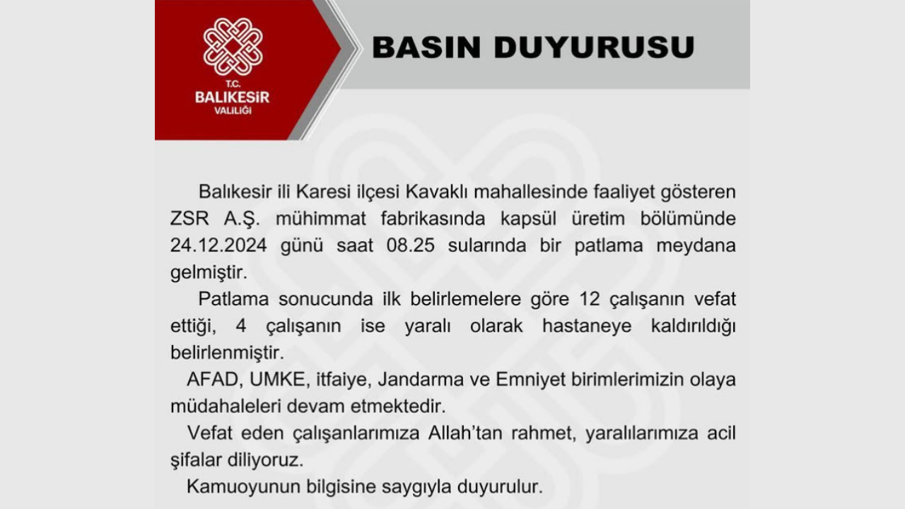 Balıkesir Patlama3