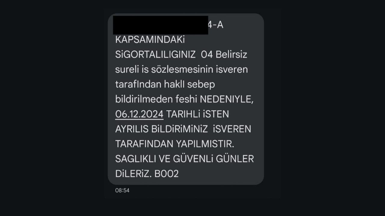 Izbb Işten Çıkarma