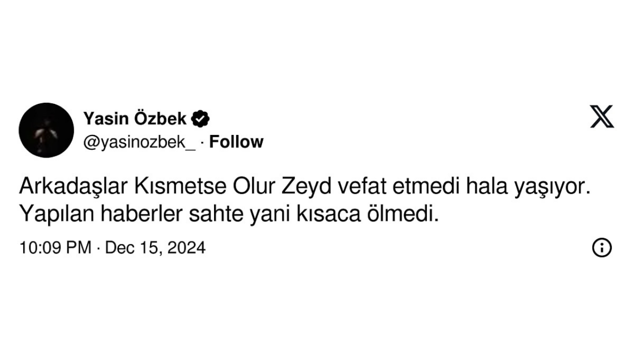 Zeyd Öldü Mü (2)