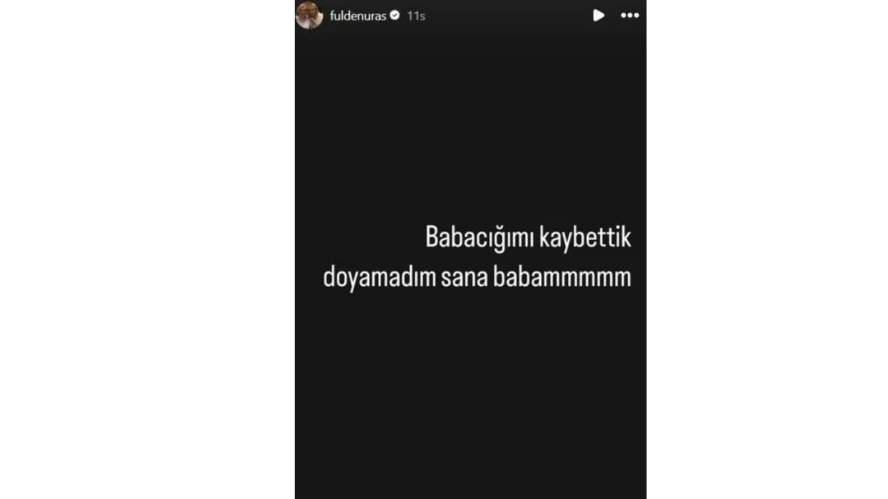 Babasını Kaybeden Fulden Uras'tan Paylaşım Kimsem Kalmadı (5)
