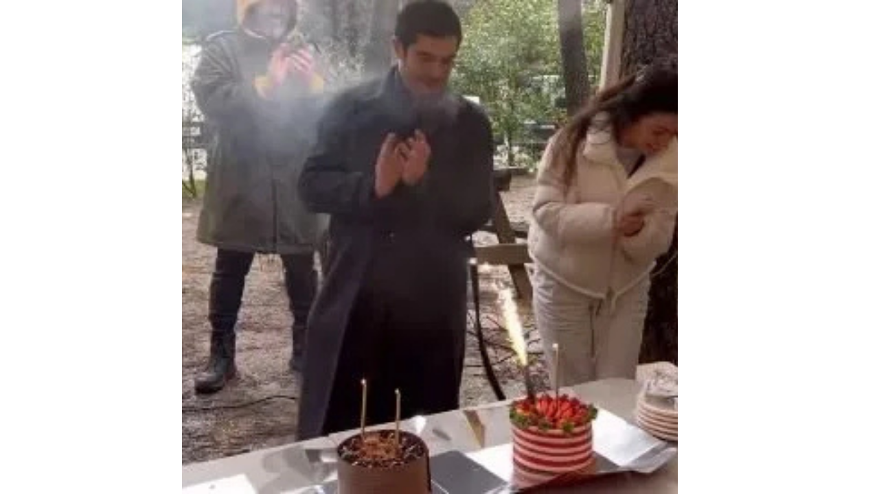 Burak Deniz 34'Üncü Yaşına Bir Gece Masalı Setinde Girdi! (4)