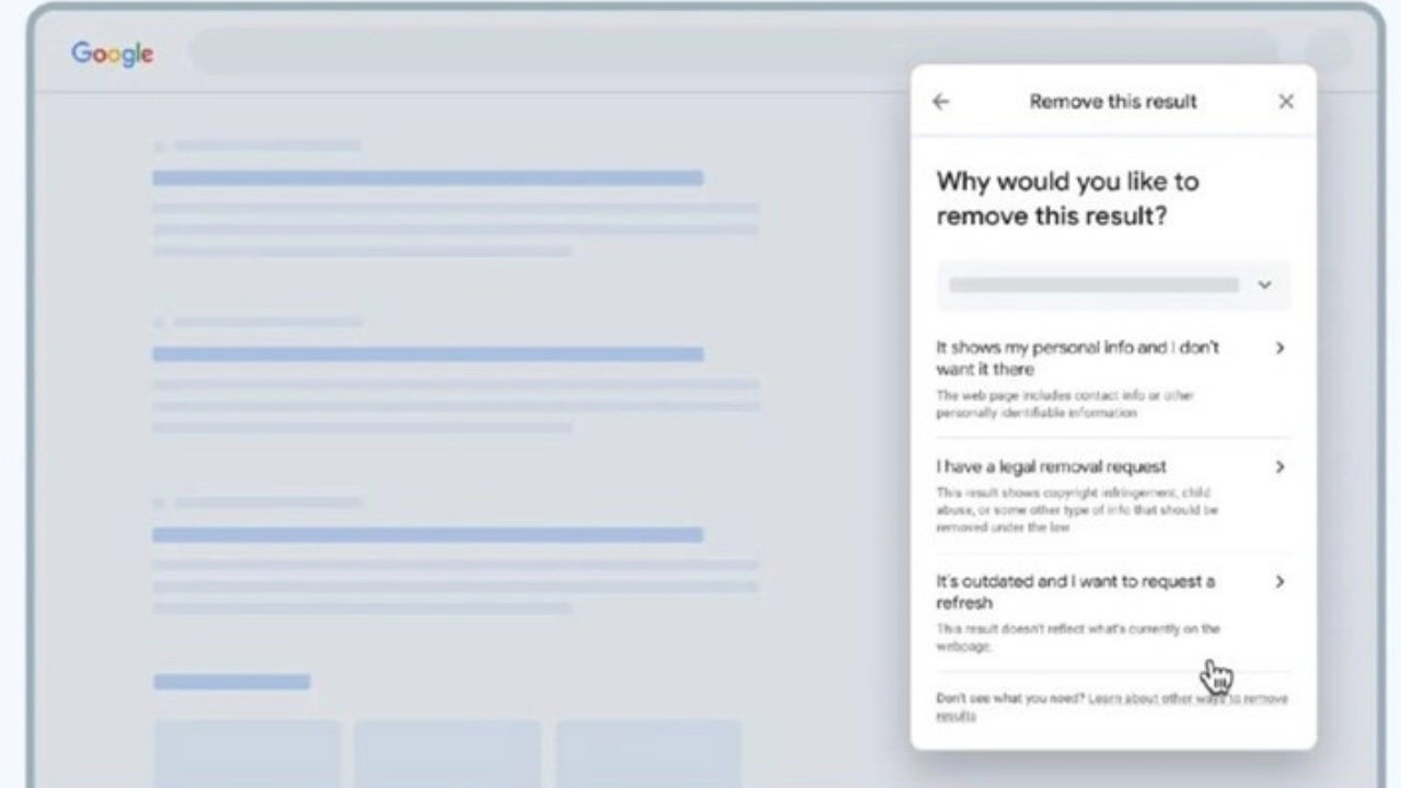 Google'dan Kişisel Bilgileri Kaldırmayı Kolaylaştıran Güncelleme (2)