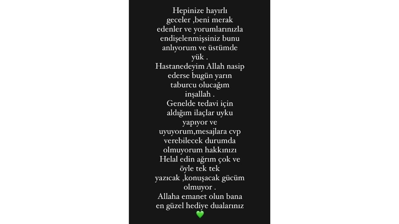 Kanser Tedavisi Gören Tanyeli'den Müjde Taburcu Olacağım (1)