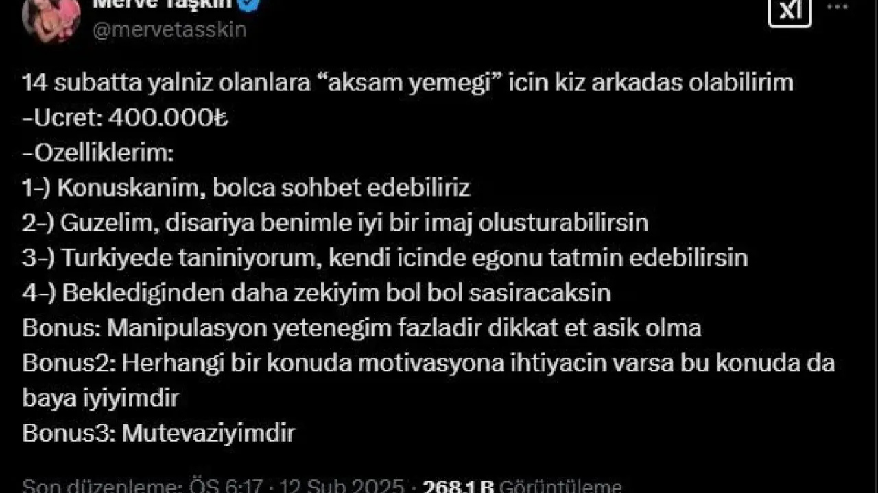 Merve Taşkın Sevgililer Günü