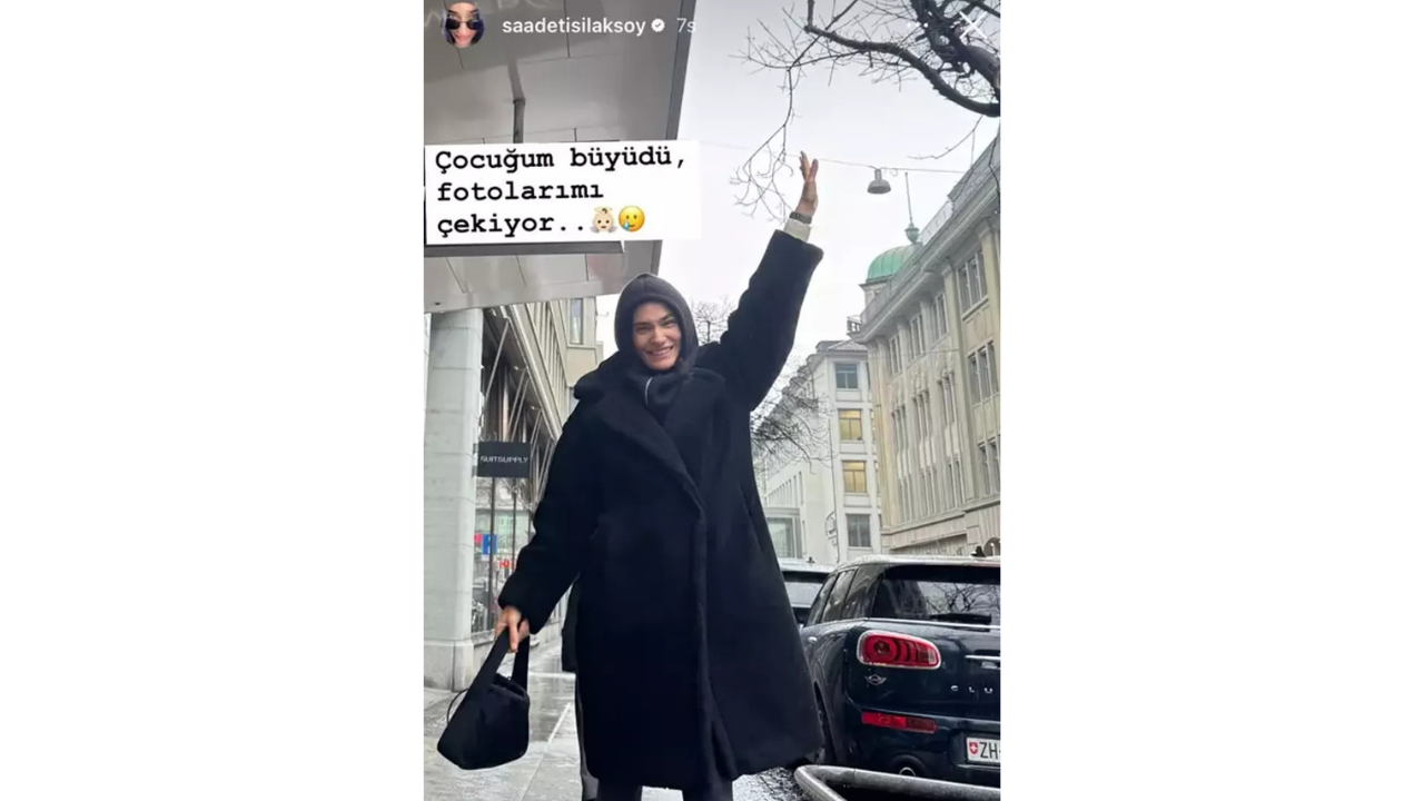 Saadet Işıl Aksoy’un Kızı Büyüdü Çocuğum Büyüdü Fotolarımı Çekiyor