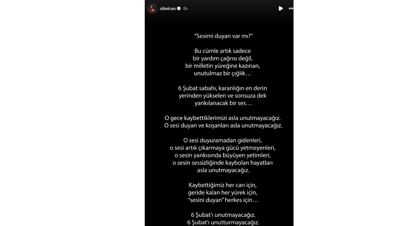 Ünlü Isimlerden 6 Şubat Paylaşımları Unutmadık, Unutmayacağız (15)